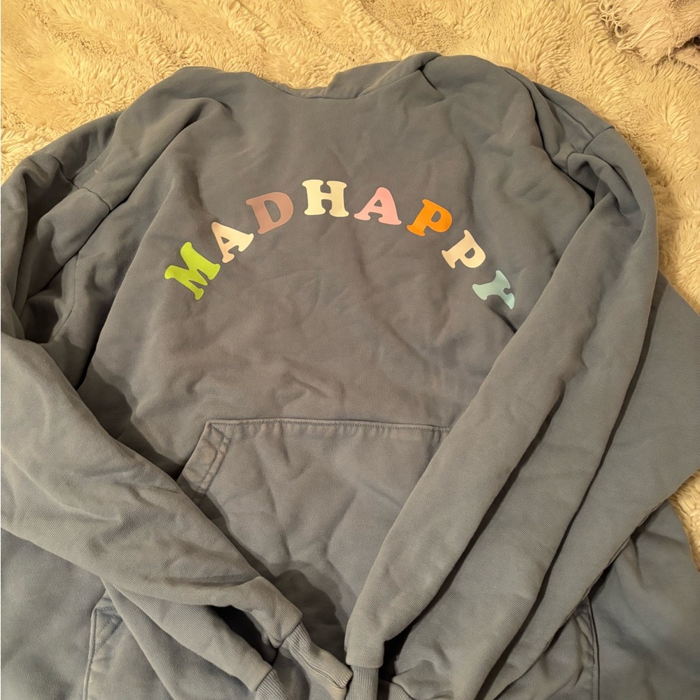 Madhappy Multicolor Logo Blue Hoodie